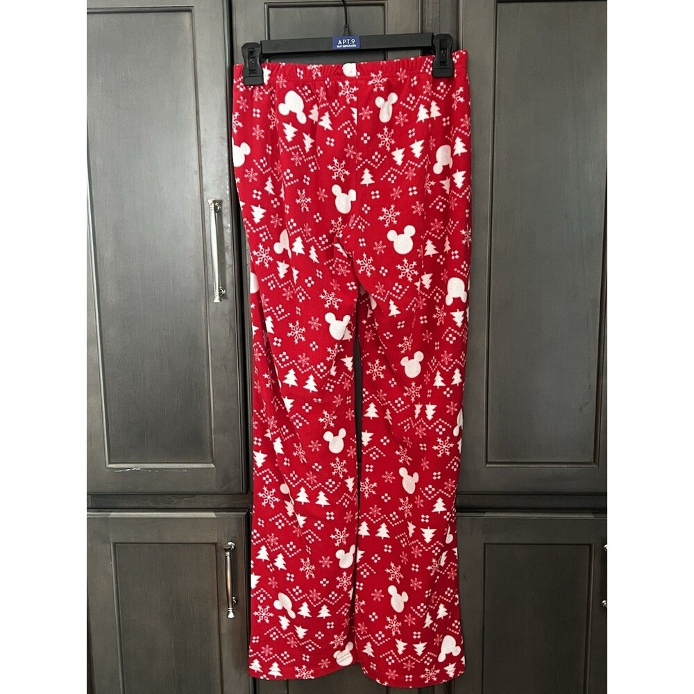 Disney Mickey Mouse Fleece Christmas Pajama Bottoms (Set of 2) Women’s Size XS - Picture 3 of 9